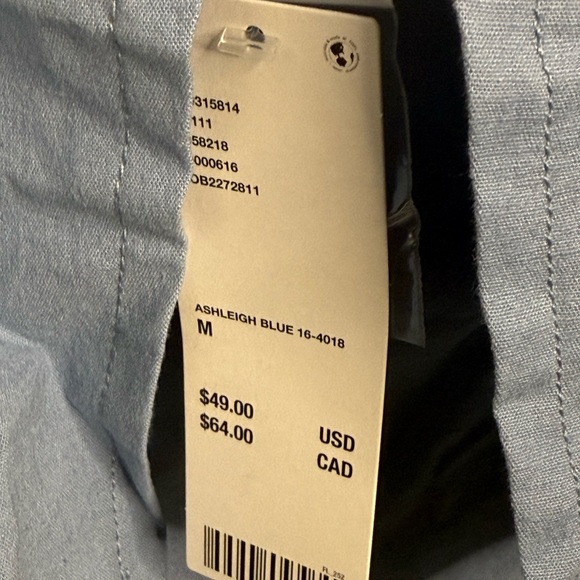 Urban Outfitters Sari Seamed Linen-Blend Halter Vest‎ Top Ashleigh Blue M NWT - Picture 11 of 13